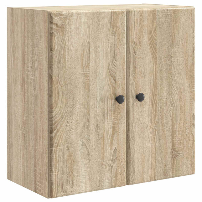 Väggmonterat skåp 59 x 31 x 60 cm Konstruerat trä Sonoma-ek