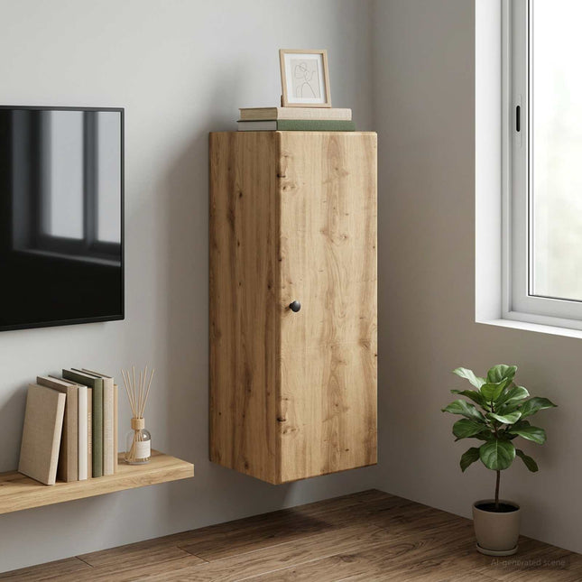 Väggmonterat skåp 33 x 34,5 x 90 cm Konstruerat trä Artisan-ek