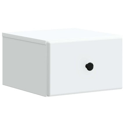Väggmonterat Sängbord Vit 34,5 x 33 x 20 cm Konstruerat trä