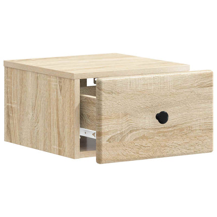 Väggmonterat Sängbord 2 pcs Sonoma-ek 34,5 x 33 x 20 cm