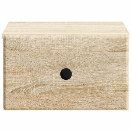 Väggmonterat Sängbord 2 pcs Sonoma-ek 34,5 x 33 x 20 cm