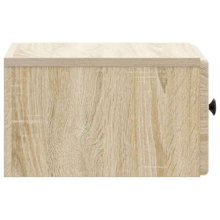 Väggmonterat Sängbord 2 pcs Sonoma-ek 34,5 x 33 x 20 cm