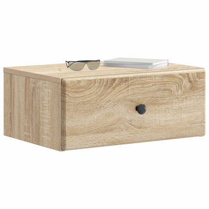 Väggmonterat Sängbord 2 pcs Sonoma-ek 49 x 34,5 x 20 cm