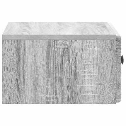 Väggmonterat Sängbord 2 pcs Grå sonoma-ek 49 x 34,5 x 20 cm