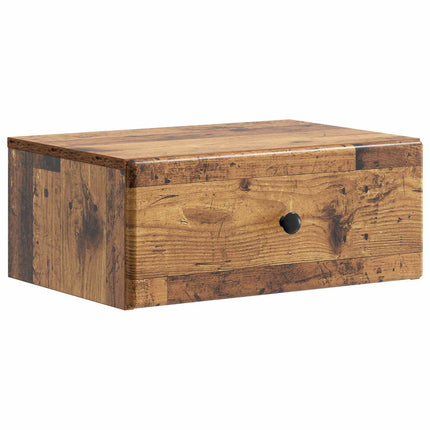 Väggmonterat Sängbord 2 pcs Gammalt trä 49 x 34,5 x 20 cm