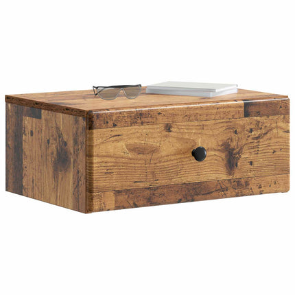 Väggmonterat Sängbord 2 pcs Gammalt trä 49 x 34,5 x 20 cm