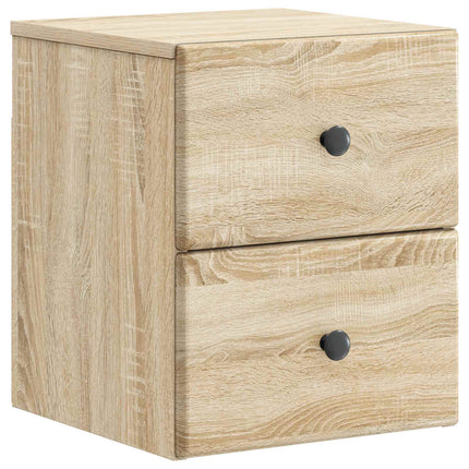 Väggmonterat Sängbord 2 pcs Sonoma-ek 34,5 x 33 x 40 cm