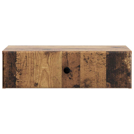 Väggmonterad sidobord Gammalt trä 59 x 34,5 x 17 cm