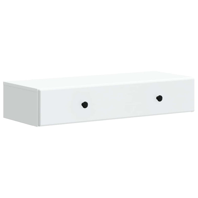 Väggmonterad sidobord Vit 87,5 x 34,5 x 17 cm Konstruerat trä