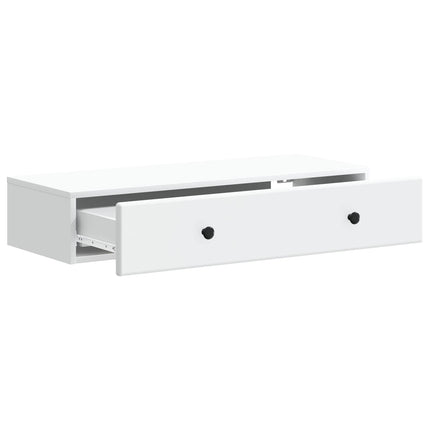 Väggmonterad sidobord Vit 87,5 x 34,5 x 17 cm Konstruerat trä