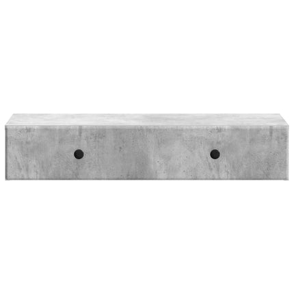 Väggmonterad sidobord Betonggrå 87,5 x 34,5 x 17 cm