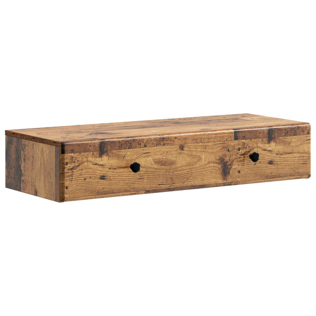 Väggmonterad sidobord Gammalt trä 87,5 x 34,5 x 17 cm