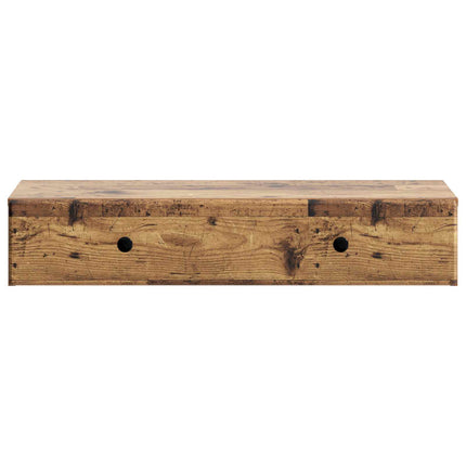 Väggmonterad sidobord Gammalt trä 87,5 x 34,5 x 17 cm