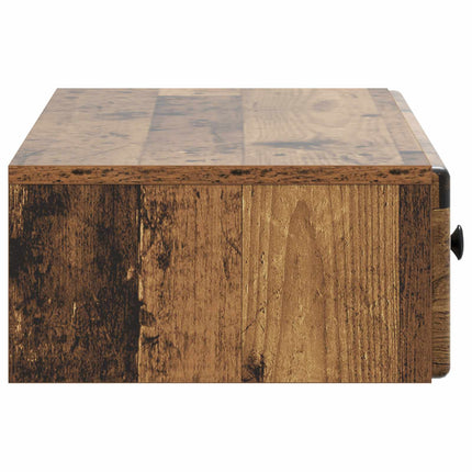 Väggmonterad sidobord Gammalt trä 87,5 x 34,5 x 17 cm