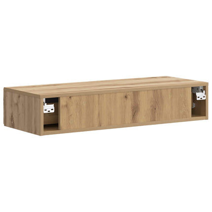 Väggmonterad sidobord Artisan-ek 87,5 x 34,5 x 17 cm