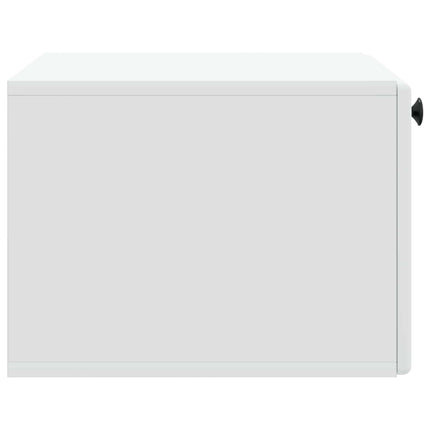 Väggmonterad TV-bänk 59,5 x 41 x 30 cm Vit Konstruerat trä