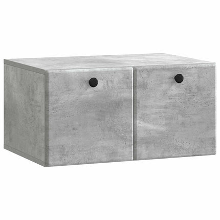 Väggmonterad TV-bänk 59,5 x 41 x 30 cm Betonggrå