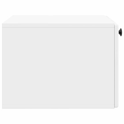 Väggmonterad TV-bänk 59,5 x 41 x 30 cm Vit högglans