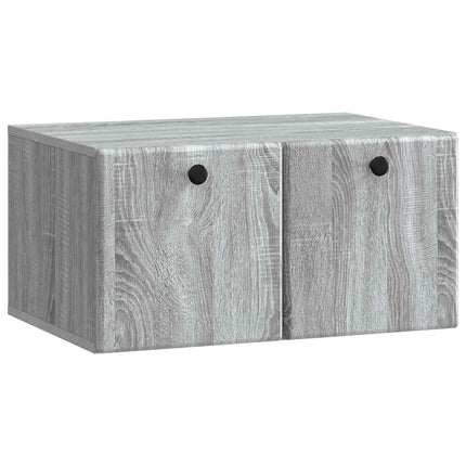 Väggmonterad TV-bänk 59,5 x 41 x 30 cm Grå Sonoma