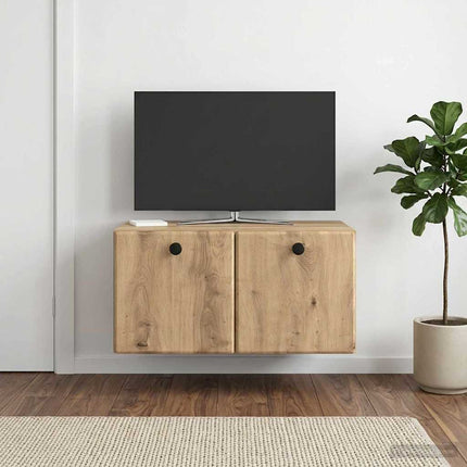 Väggmonterad TV-bänk 59,5 x 41 x 30 cm Artisan-ek