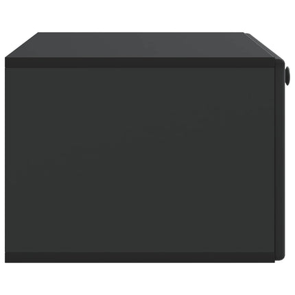 Väggmonterad TV-bänk 78,5 x 41 x 30 cm Svart Konstruerat trä