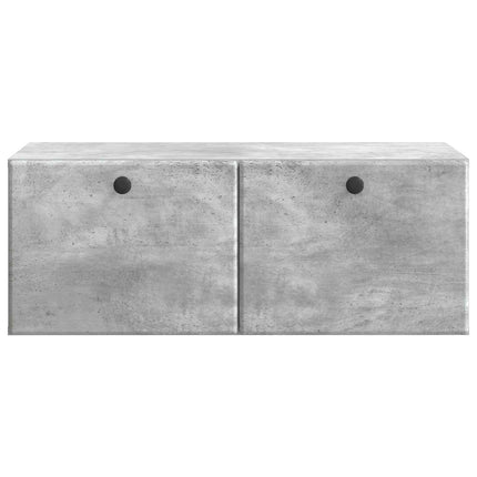 Väggmonterad TV-bänk 78,5 x 41 x 30 cm Betonggrå