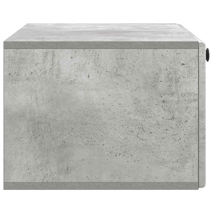 Väggmonterad TV-bänk 78,5 x 41 x 30 cm Betonggrå