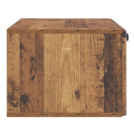 Väggmonterad TV-bänk 78,5 x 41 x 30 cm Gammalt trä
