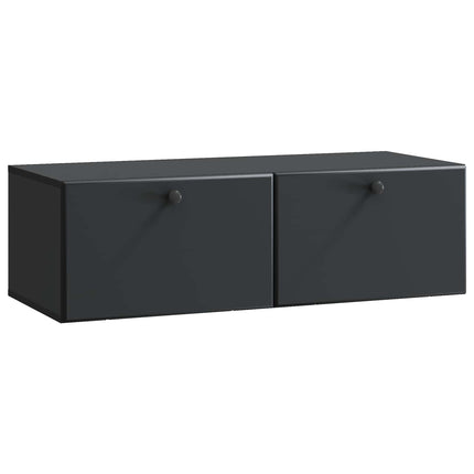 Väggmonterad TV-bänk 98 x 41 x 30 cm Svart Konstruerat trä