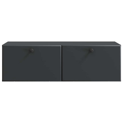 Väggmonterad TV-bänk 98 x 41 x 30 cm Svart Konstruerat trä