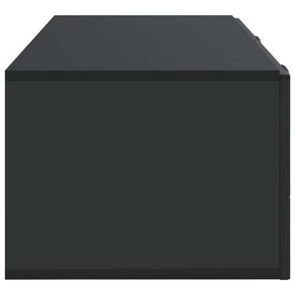 Väggmonterad TV-bänk 98 x 41 x 30 cm Svart Konstruerat trä