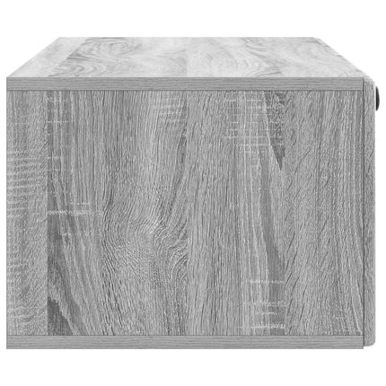 Väggmonterad TV-bänk 98 x 41 x 30 cm Grå Sonoma Konstruerat trä