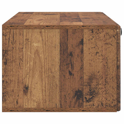 Väggmonterad TV-bänk 98 x 41 x 30 cm Gammalt trä