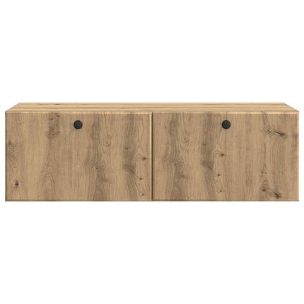 Väggmonterad TV-bänk 98 x 41 x 30 cm Artisan-ek Konstruerat trä