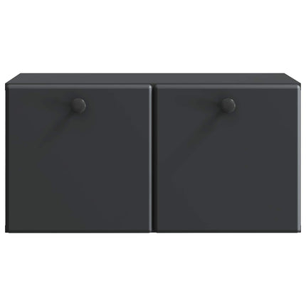 Väggmonterad TV-bänk 59,5 x 31 x 30 cm Svart Konstruerat trä