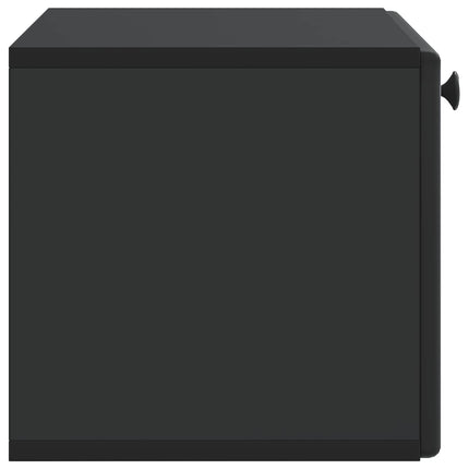 Väggmonterad TV-bänk 59,5 x 31 x 30 cm Svart Konstruerat trä