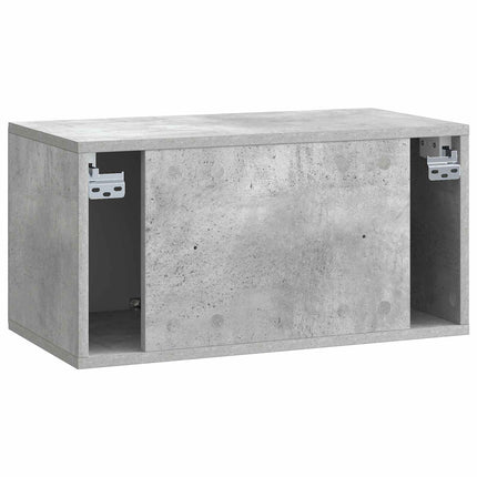 Väggmonterad TV-bänk 59,5 x 31 x 30 cm Betonggrå