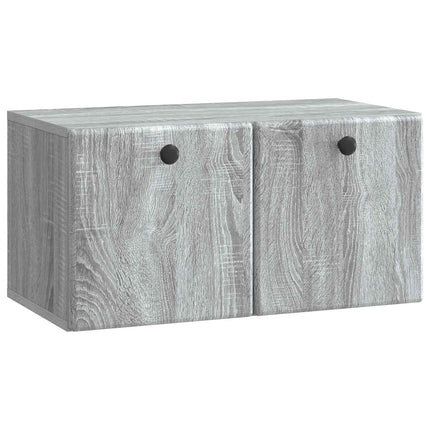 Väggmonterad TV-bänk 59,5 x 31 x 30 cm Grå Sonoma