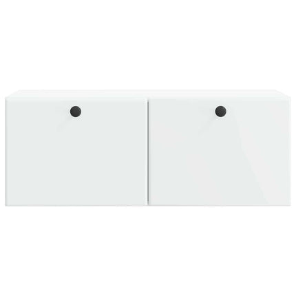 Väggmonterad TV-bänk 78,5 x 31 x 30 cm Vit Konstruerat trä