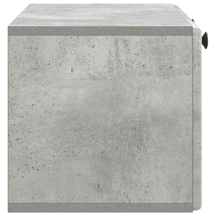 Väggmonterad TV-bänk 78,5 x 31 x 30 cm Betonggrå