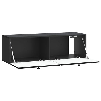Väggmonterad TV-bänk 98 x 31 x 30 cm Svart Konstruerat trä