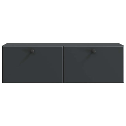 Väggmonterad TV-bänk 98 x 31 x 30 cm Svart Konstruerat trä