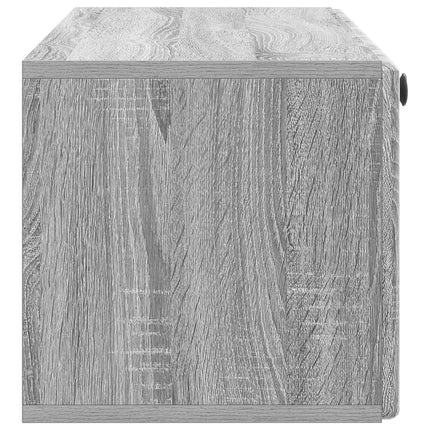 Väggmonterad TV-bänk 98 x 31 x 30 cm Grå Sonoma Konstruerat trä