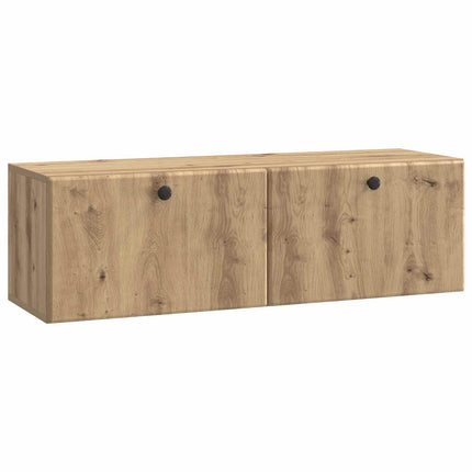 Väggmonterad TV-bänk 98 x 31 x 30 cm Artisan-ek Konstruerat trä