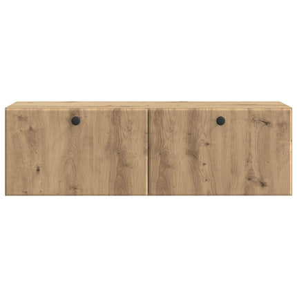 Väggmonterad TV-bänk 98 x 31 x 30 cm Artisan-ek Konstruerat trä