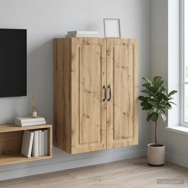 Väggmonterat skåp 66 x 34,5 x 90 cm Konstruerat trä Artisan-ek