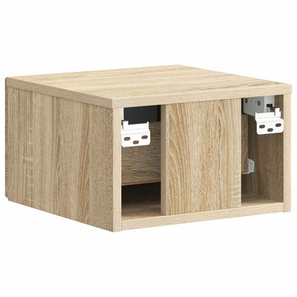 Väggmonterat Sängbord 2 pcs Sonoma-ek 34,5 x 33 x 20 cm
