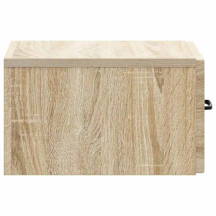 Väggmonterat Sängbord 2 pcs Sonoma-ek 34,5 x 33 x 20 cm