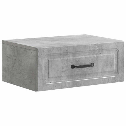 Väggmonterat Sängbord 2 pcs Betonggrå 49 x 34,5 x 20 cm