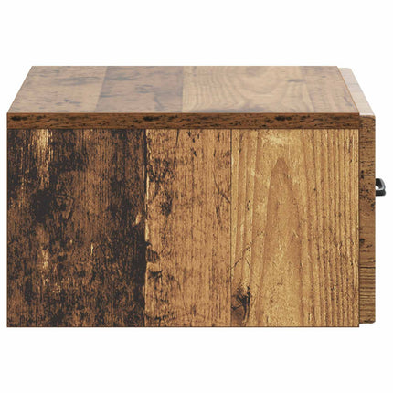 Väggmonterat Sängbord 2 pcs Gammalt trä 49 x 34,5 x 20 cm